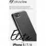 Cellularline Elite etui ze skóry PU do iPhone 6 / 7 / 8 / SE (2020/2022) - czarny