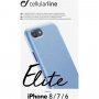 Cellularline Elite etui ze skóry PU do iPhone 6 / 7 / 8 / SE (2020/2022) - jasnoniebieskie