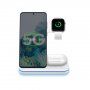 Stojak do szybkiego bezprzewodowego ładowania 3w1 do iPhone / Apple Watch / AirPods - biały