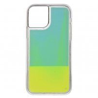 Etui klepsydra świecące w ciemności dla iPhone 12 / 12 Pro - błękitny
