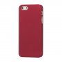 Matowe etui gumowe do iPhone 5 / 5S / SE (2016) - czerwony