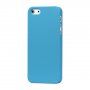 Matowe etui gumowe do iPhone 5 / 5S / SE (2016) - jasnoniebieskie