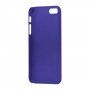 Matowe etui gumowe do iPhone 5 / 5S / SE (2016) - ciemnoniebieski