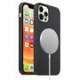 Etui silikonowe ze wsparciem ładowania Magsafe do iPhone 12 / 12 Pro - czarny
