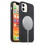 Etui silikonowe ze wsparciem ładowania Magsafe do iPhone 12 mini - czarny