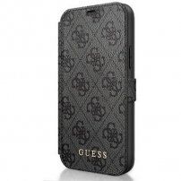 Guess 4G Book pokrowiec flip do iPhone 12 Pro Max - szare