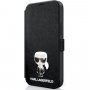 Karl Lagerfeld Saffiano Iconic pokrowiec portfelowy do iPhone 12 Pro Max - czarne