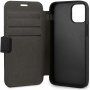 Karl Lagerfeld Saffiano Iconic pokrowiec portfelowy do iPhone 12 Pro Max - czarne