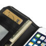 Futerał skórzany ze slotami na karty dla Apple iPhone 5 / 5S / SE (2016) – czarny