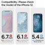 Spigen Glas tR EZ Fit 2,5D szkło hartowane do iPhone 12 mini - 2 szt. - czyste