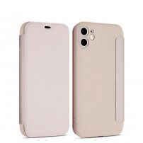 Pokrowiec flip silikonowy z kieszenią na karty do iPhone 11 Pro - różowe