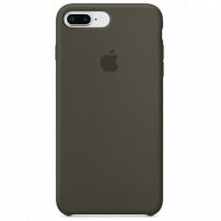 Oryginalny futerał skórzany dla Apple iPhone 8 Plus / 7 Plus - ciemnooliwkowy