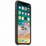 Oryginalny Apple futerał skórzany dla iPhone X / XS - ciemnooliwkowy