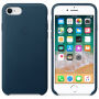 Oryginalny futerał skórzany dla Apple iPhone SE (2020/2022) / 8 / 7 - kosmicznie niebieski