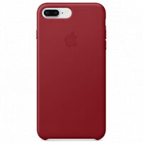 Oryginalny futerał skórzany dla Apple iPhone 8 Plus / 7 Plus - czerwony