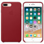Oryginalny futerał skórzany dla Apple iPhone 8 Plus / 7 Plus - czerwony