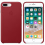 Oryginalny futerał skórzany dla Apple iPhone 8 Plus / 7 Plus - czerwony
