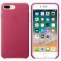 Oryginalny futerał skórzany dla Apple iPhone 8 Plus / 7 Plus - fuksjowy