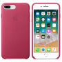 Oryginalny futerał skórzany dla Apple iPhone 8 Plus / 7 Plus - fuksjowy