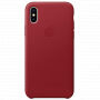 Oryginalny futerał skórzany dla Apple iPhone XS / iPhone X - czerwony