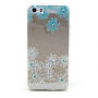 Etui z reliefem diamentowym do Apple iPhone 5 / 5S / SE (2016) - stokrotki