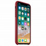 Oryginalny futerał skórzany dla Apple iPhone XS / iPhone X - czerwony
