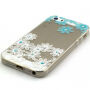 Etui z reliefem diamentowym do Apple iPhone 5 / 5S / SE (2016) - stokrotki