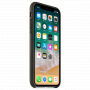 Oryginalny Apple futerał skórzany dla iPhone X / XS - węglowo szary