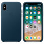 Oryginalny futerał skórzany dla Apple iPhone XS / iPhone X - kosmicznie niebieski