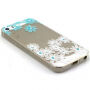 Etui z reliefem diamentowym do Apple iPhone 5 / 5S / SE (2016) - stokrotki