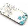 Etui z reliefem diamentowym do Apple iPhone 5 / 5S / SE (2016) - stokrotki