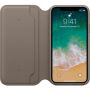 Oryginalny futerał skórzany Folio dla Apple iPhone XS / iPhone X - dymowy