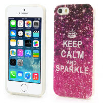 Eleganckie etui do Apple iPhone 5 / 5S / SE (2016) - Keep Calm and Sparkle