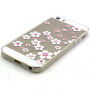 Etui z reliefem diamentowym do Apple iPhone 5 / 5S / SE (2016) - wzór kwiatowy