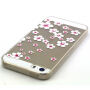 Etui z reliefem diamentowym do Apple iPhone 5 / 5S / SE (2016) - wzór kwiatowy