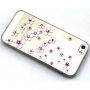 Etui z reliefem diamentowym do Apple iPhone 5 / 5S / SE (2016) - wzór kwiatowy