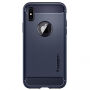 Spigen Rugged stylowe ochronne Armor etui dla Apple iPhone XS / iPhone X - północno-niebieskie