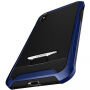 Spigen Signature etui ochronne z plastiku i poliwęglanu dla Apple iPhone XS / iPhone X - niebieskie