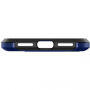 Spigen Signature etui ochronne z plastiku i poliwęglanu dla Apple iPhone XS / iPhone X - niebieskie