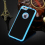 Magiczne antygrawitacyjne etui samoprzylepne dla Apple iPhone 6 / 6S - odpowiednie do selfie - czarno-niebieskie