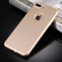 Etui plastikowe do iPhone 8 Plus / 7 Plus z ochroną 360° - chroni część przednią i tylną - złote