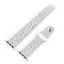 Silikonowy pasek do Apple Watch 42mm / 41mm / 40mm / 38mm - szary-biały
