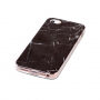 Etui ochronne plastikowe dla iPhone 5 / 5S / SE (2016) - czarny marmur