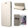 Otwierany / flip skórzany futerał dla Apple iPhone 6 / 6S - champagne