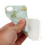 Etui ochronne plastikowe dla Apple iPhone 5 / 5S / SE (2016) - jasnoniebieski marmur