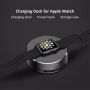 3w1 power bank, stojak ładowarka i futerał ochronny dla Apple Watch - 1 500 mAh - czarny