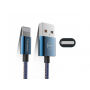 MCDODO USB kabel do ładowania i synchronizacji dla Apple iPhone - 15cm - dżinsowy