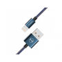 MCDODO USB kabel do ładowania i synchronizacji dla Apple iPhone - 15cm - dżinsowy