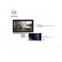 MCDODO USB kabel z lightning / micro USB / USB-C złączami dla Apple iPhone - 1 m - biały