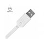 MCDODO USB kabel z lightning / micro USB / USB-C złączami dla Apple iPhone - 1 m - biały